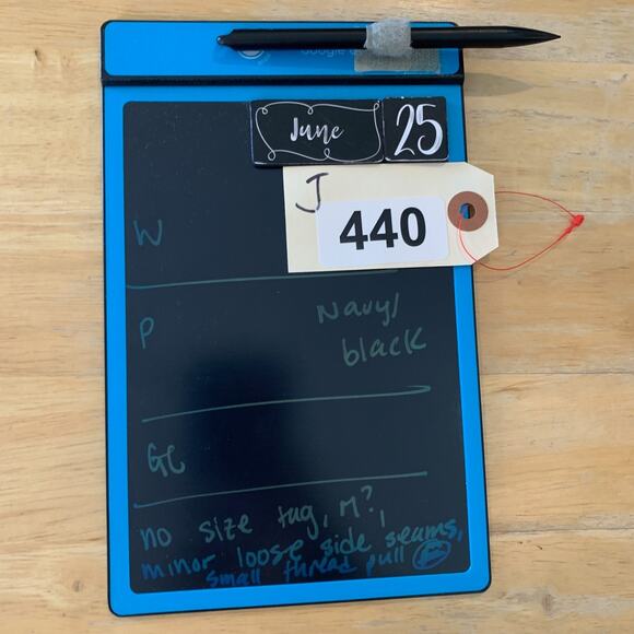 Athleta Tank Top Womens M Medium Navy Black Zephyr Printed Sleeveless Crew Neck - Picture 12 of 13